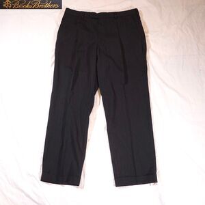 Brooks Brothers 1818 Regent Dress Pants Wool Black 36x30